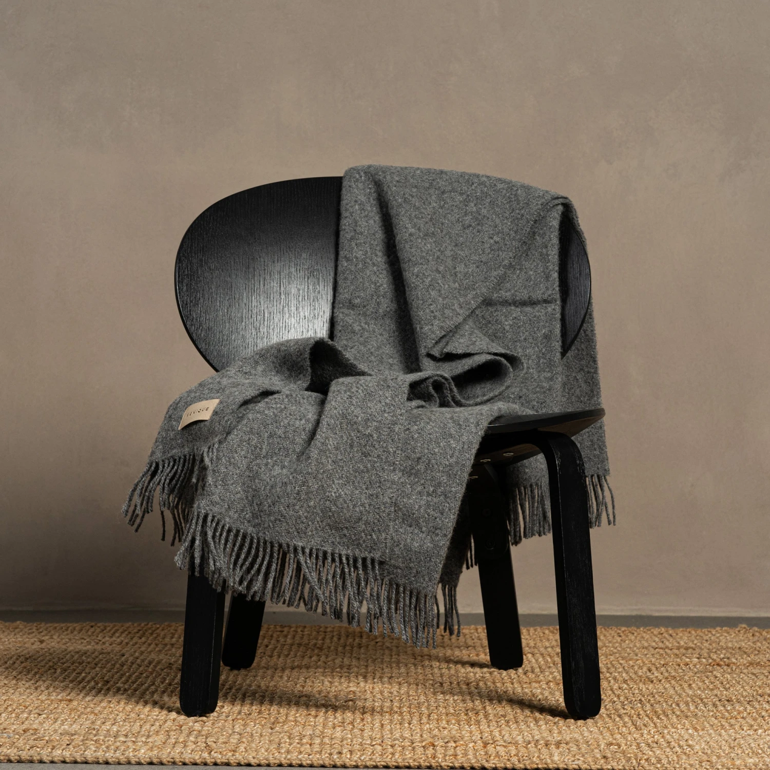 Natural Wool Blanket Throw Milan Natural 3 Natural Wool Blanket Throw Milan Natural - Image 3