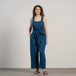 Pinafore Jumpsuit Iris 14 Pinafore Jumpsuit Iris -Menique Amiri Cobalt Blue 1
