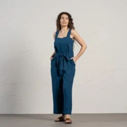 Pinafore Jumpsuit Iris 13 Pinafore Jumpsuit Iris -Menique Amiri Cobalt Blue 3