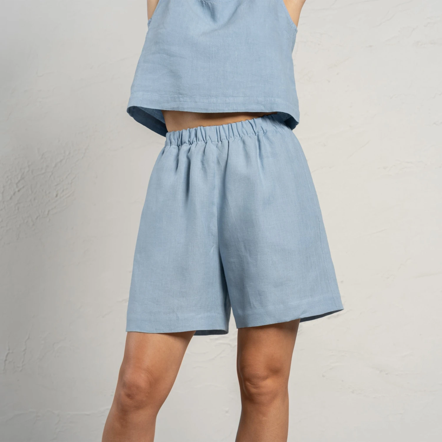 Linen Bermuda Shorts Demi 1 Linen Bermuda Shorts Demi