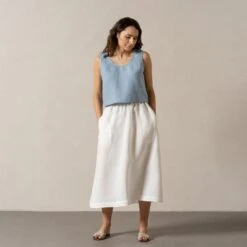 Maxi Skirt Sophia 20 Maxi Skirt Sophia -Menique Ana Cloudy Blue Maxi Sophia Pure White 5 1