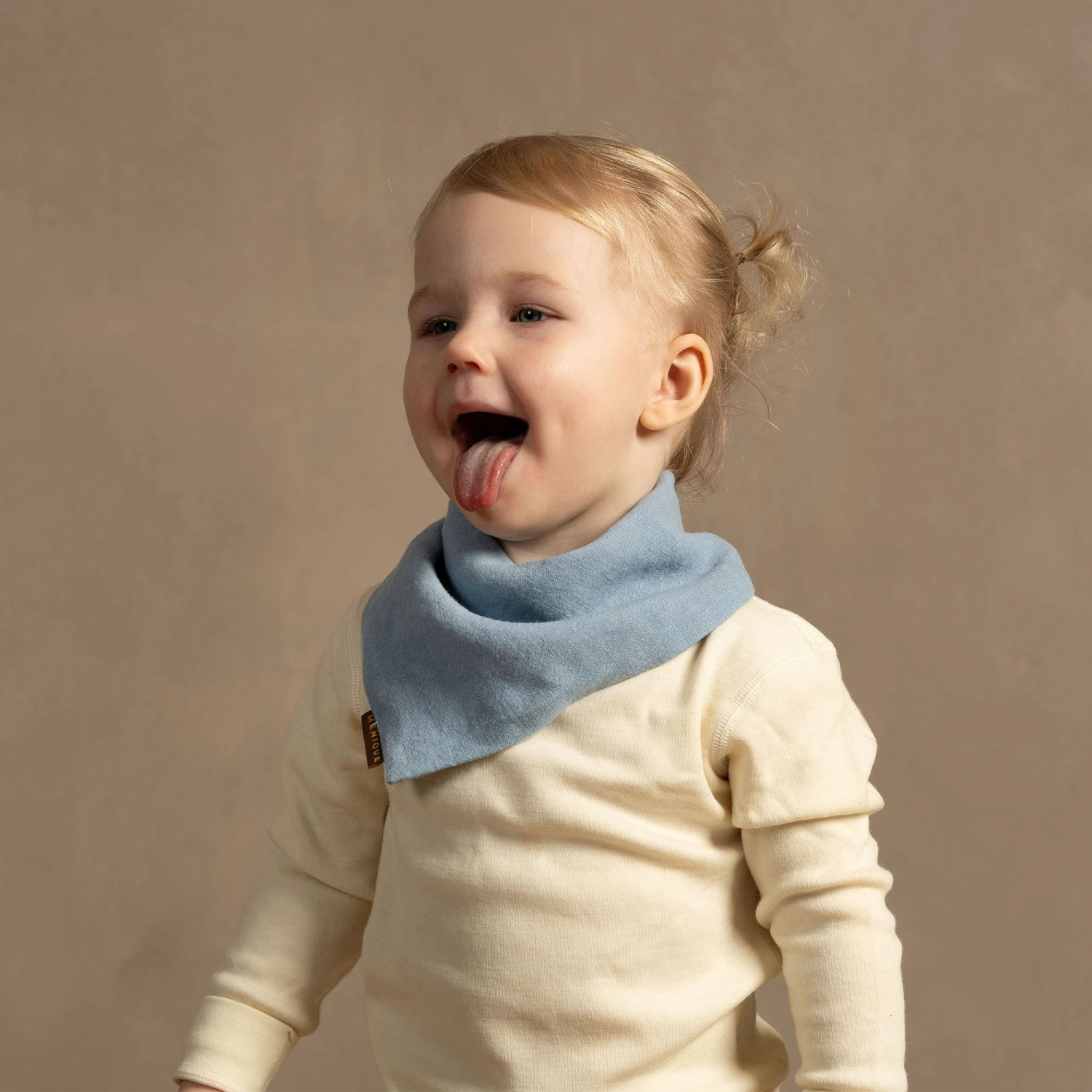 Linen Baby Bandana Bib 3 Linen Baby Bandana Bib - Image 3