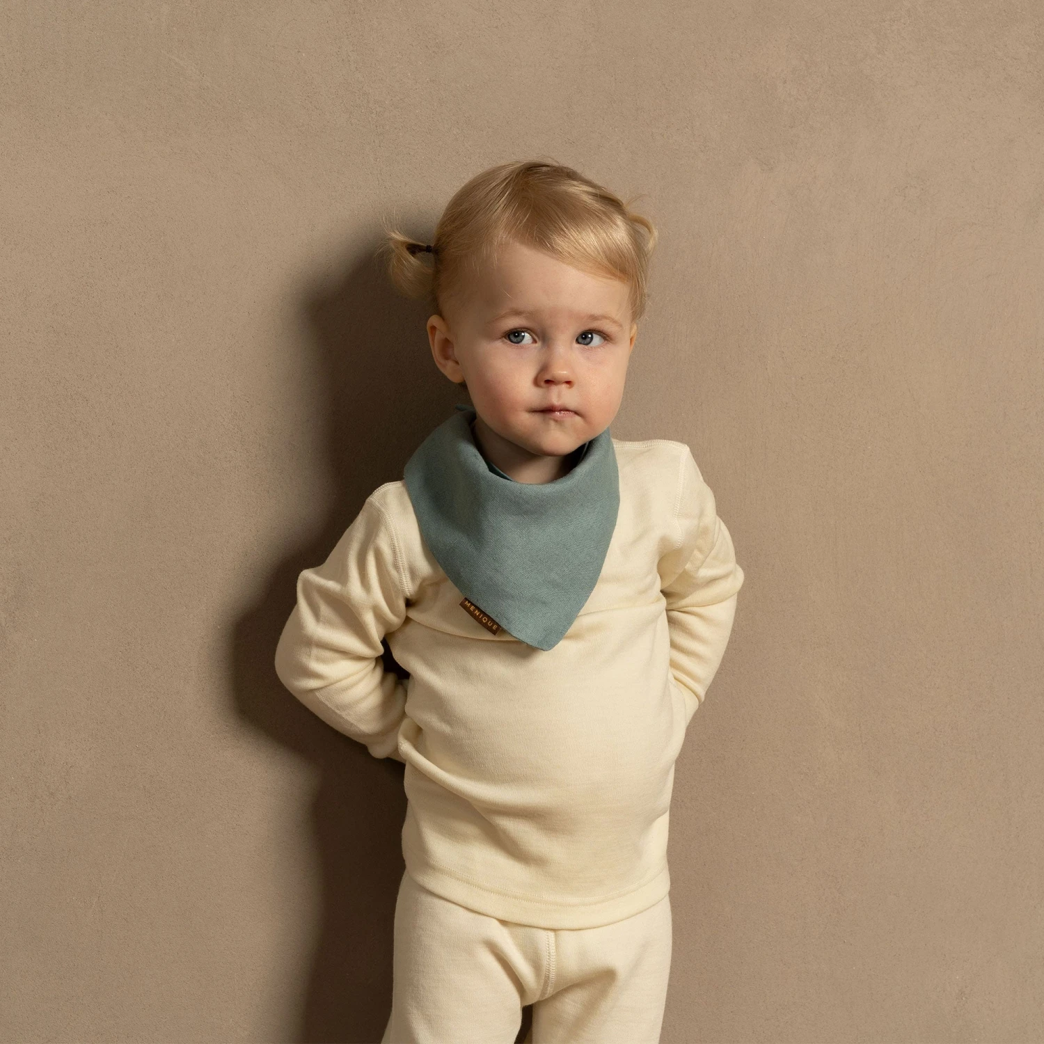 Linen Baby Bandana Bib 2 Linen Baby Bandana Bib - Image 2