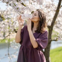 Puff Sleeve Dress Beatrice -Menique Beatrice Dress Shadow Purple 3 1