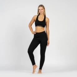 Women's Merino Sport Bra -Menique Bra Leggings Set Black 9 2b4e7d5a c797 4b0b b93b 13e01b2257b4