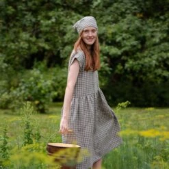 Green Gingham Dress Cecilia -Menique Cecilia Dress Gingham Menique 7