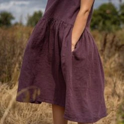 Smock Dress Cecilia Shadow Purple 11 Smock Dress Cecilia Shadow Purple -Menique Cecilia Dress Shadow Purple 7