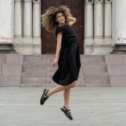 Smock Dress Cecilia Pure Black -Menique Cecilia Pure Black 7