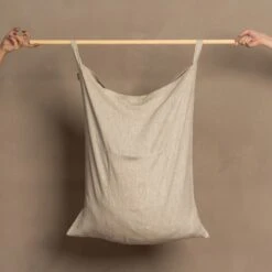Linen Hanging Laundry Bag -Menique DSC00360 0646c444 c51c 444e ac7b 5e8b28631685