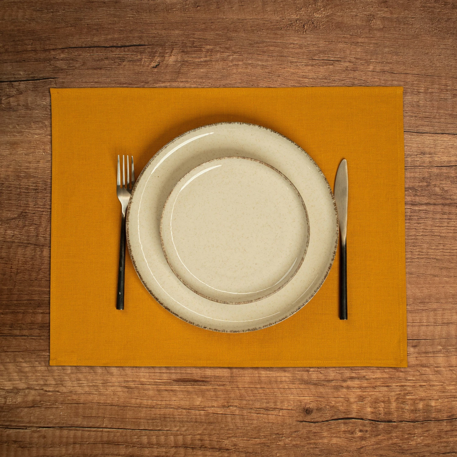 Linen Placemat Dark Green 16 Linen Placemat Dark Green - Image 16