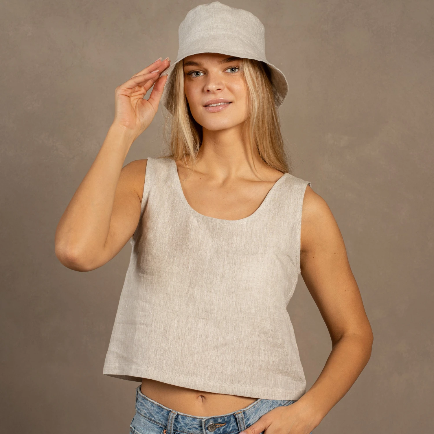 Linen Bucket Hat 2 Linen Bucket Hat - Image 2