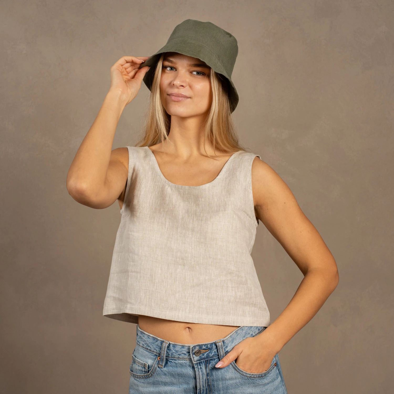 Linen Bucket Hat 5 Linen Bucket Hat - Image 5