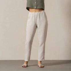 Linen Pants Dakota -Menique Dakota Natural Final 1