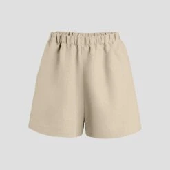 Linen Pull-On Shorts -Menique Demi Less Natural 1