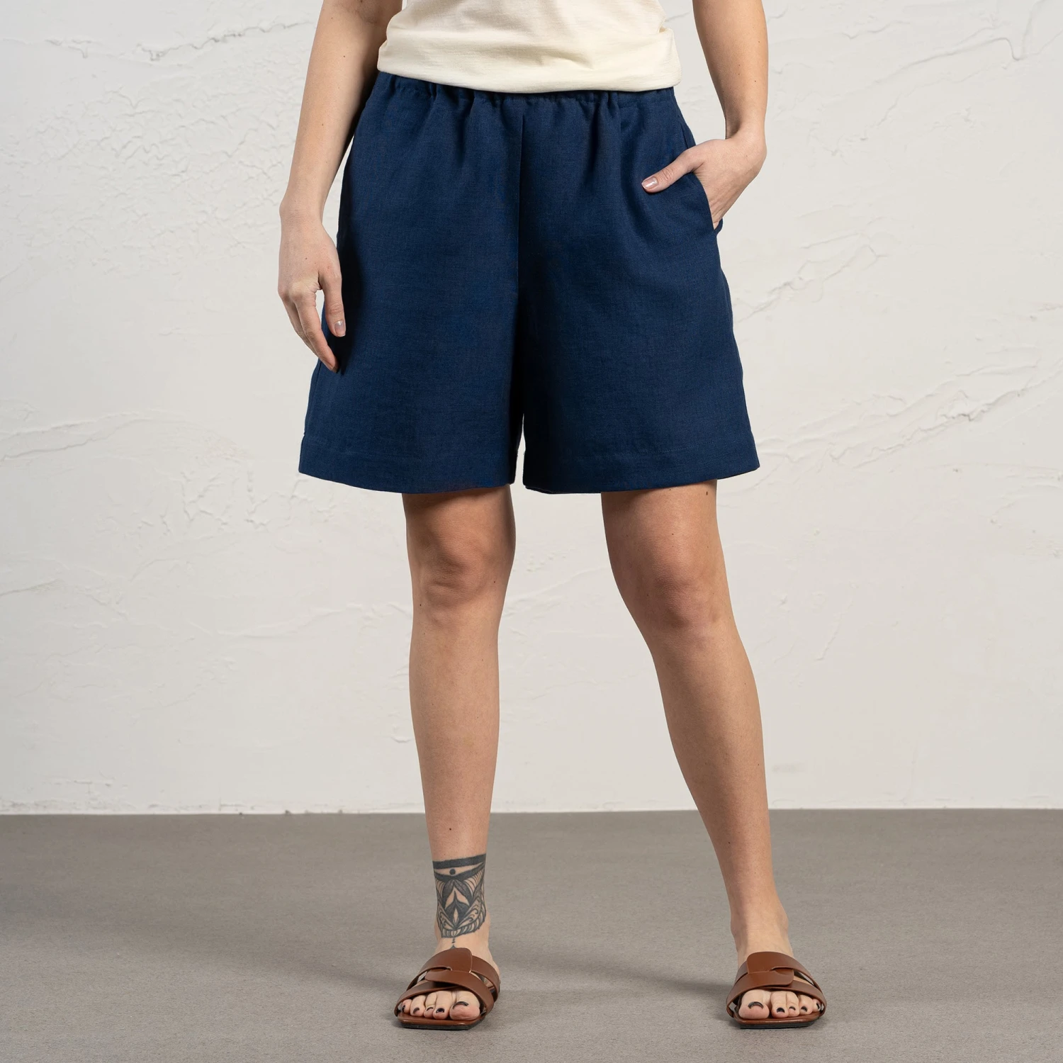 Linen Bermuda Shorts Demi 5 Linen Bermuda Shorts Demi - Image 5