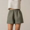 Linen Pull-On Shorts