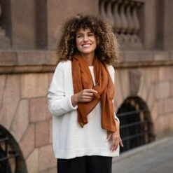 Unisex Premium Linen Scarf -Menique EZ 02630 2