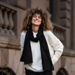 Unisex Premium Linen Scarf -Menique EZ 02707 2