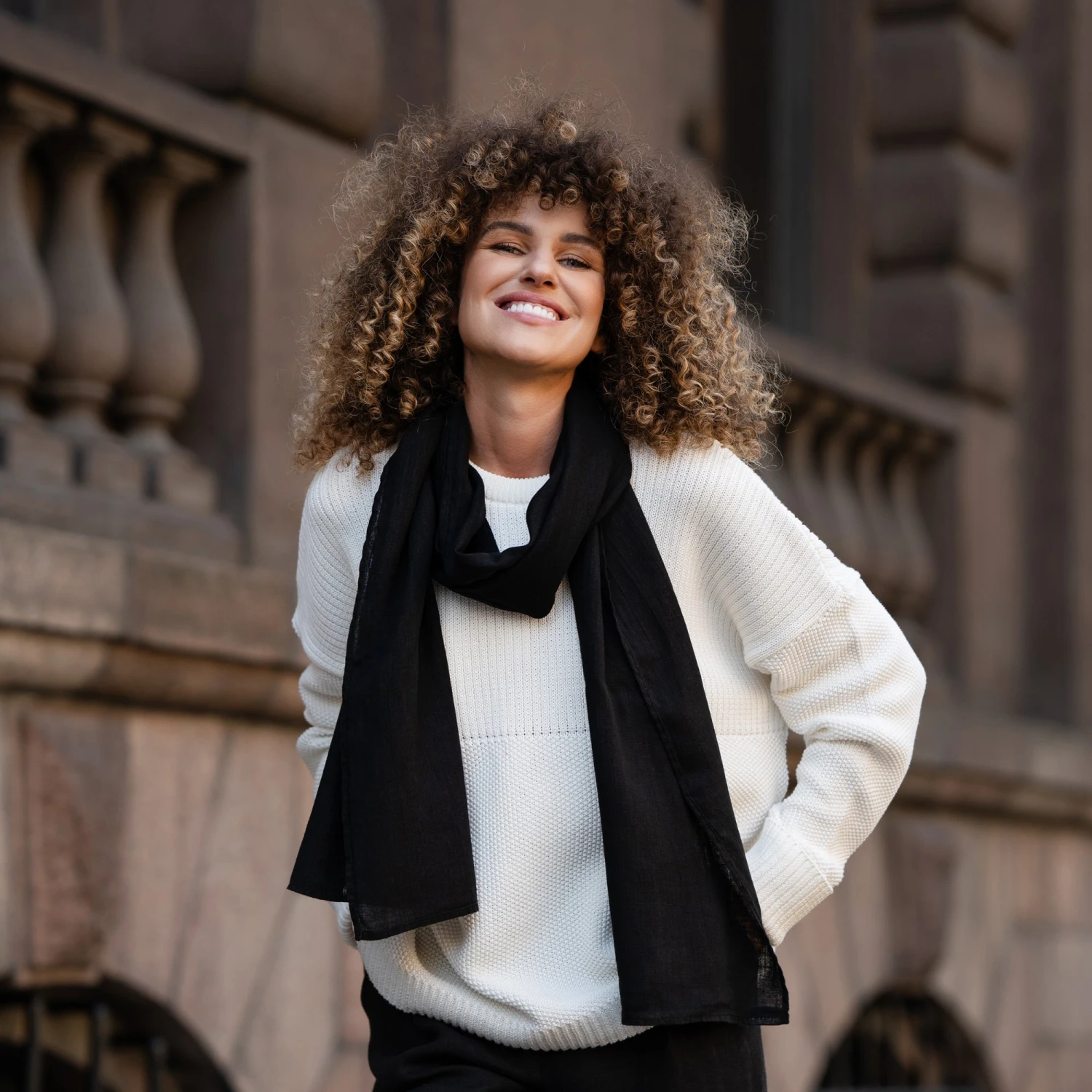 Women's Linen Scarf 15 Women's Linen Scarf - Image 15