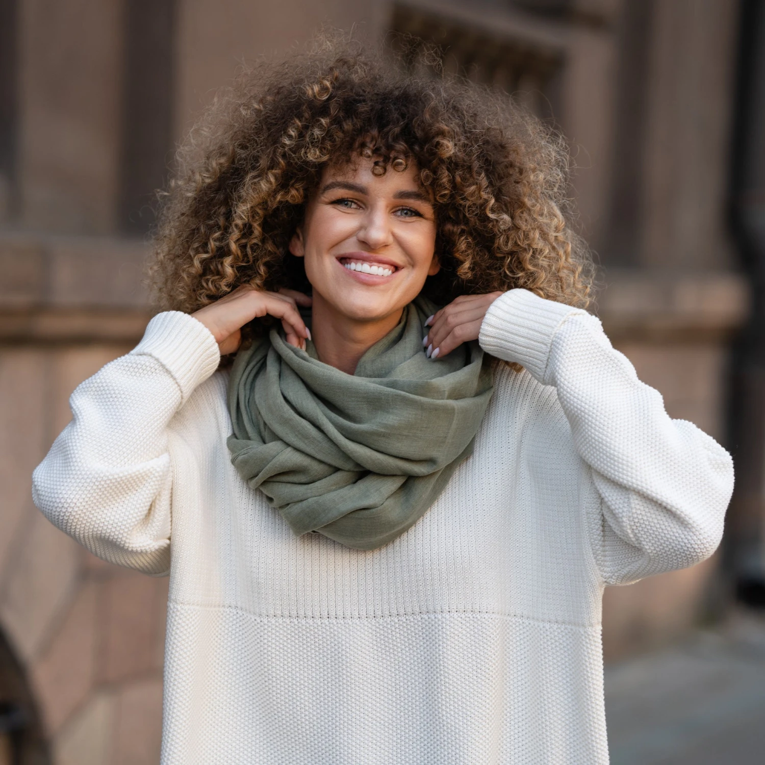 Women's Linen Scarf 19 Women's Linen Scarf - Image 19