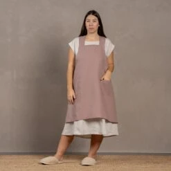 Cross-Back Japanese Apron -Menique EZ 04750