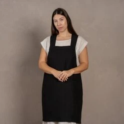 Cross-Back Japanese Apron -Menique EZ 04854