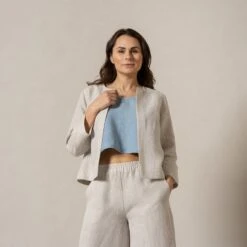 Linen Relaxed Blazer Eden