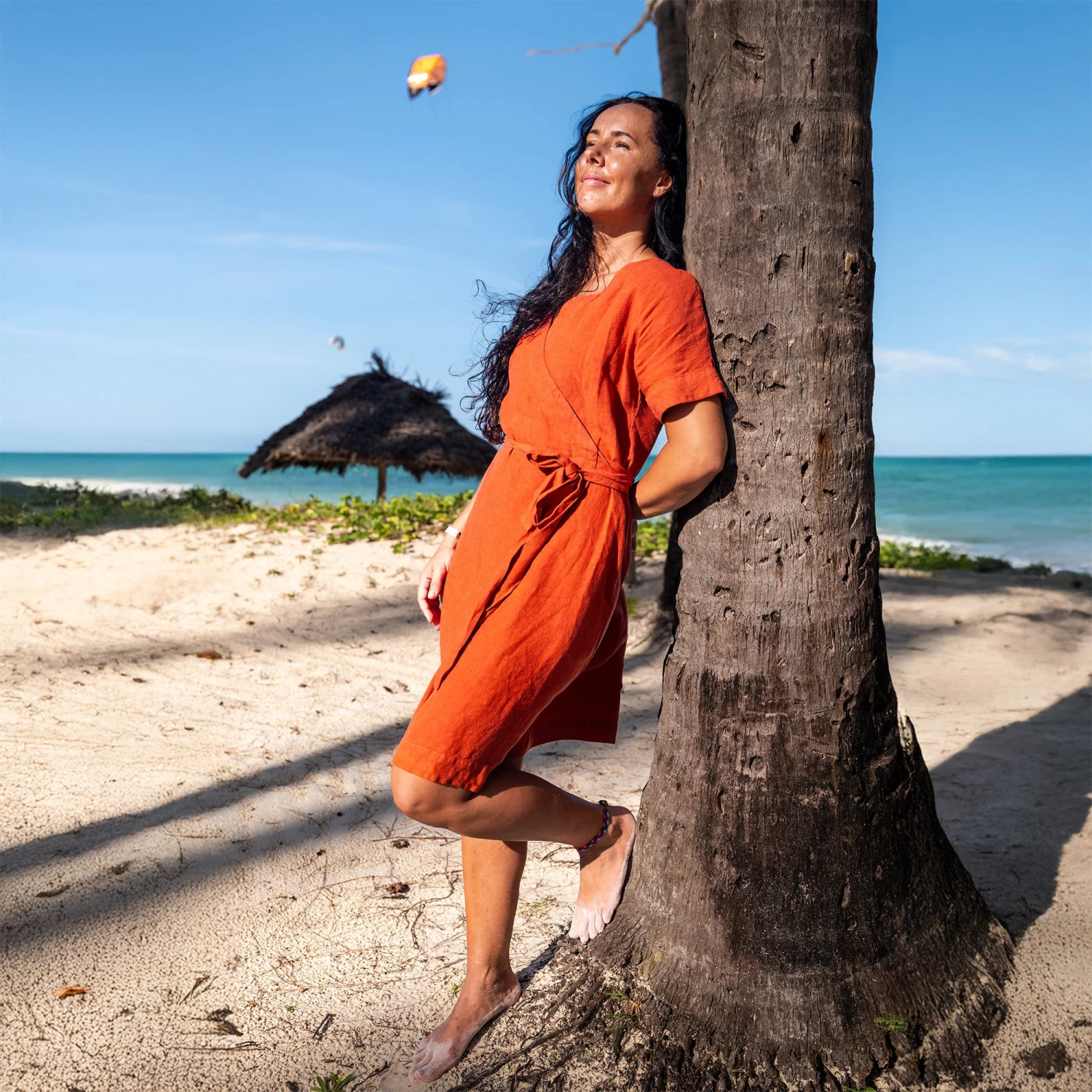 Vacation Summer Wrap Dress Eliana 2 Vacation Summer Wrap Dress Eliana - Image 2