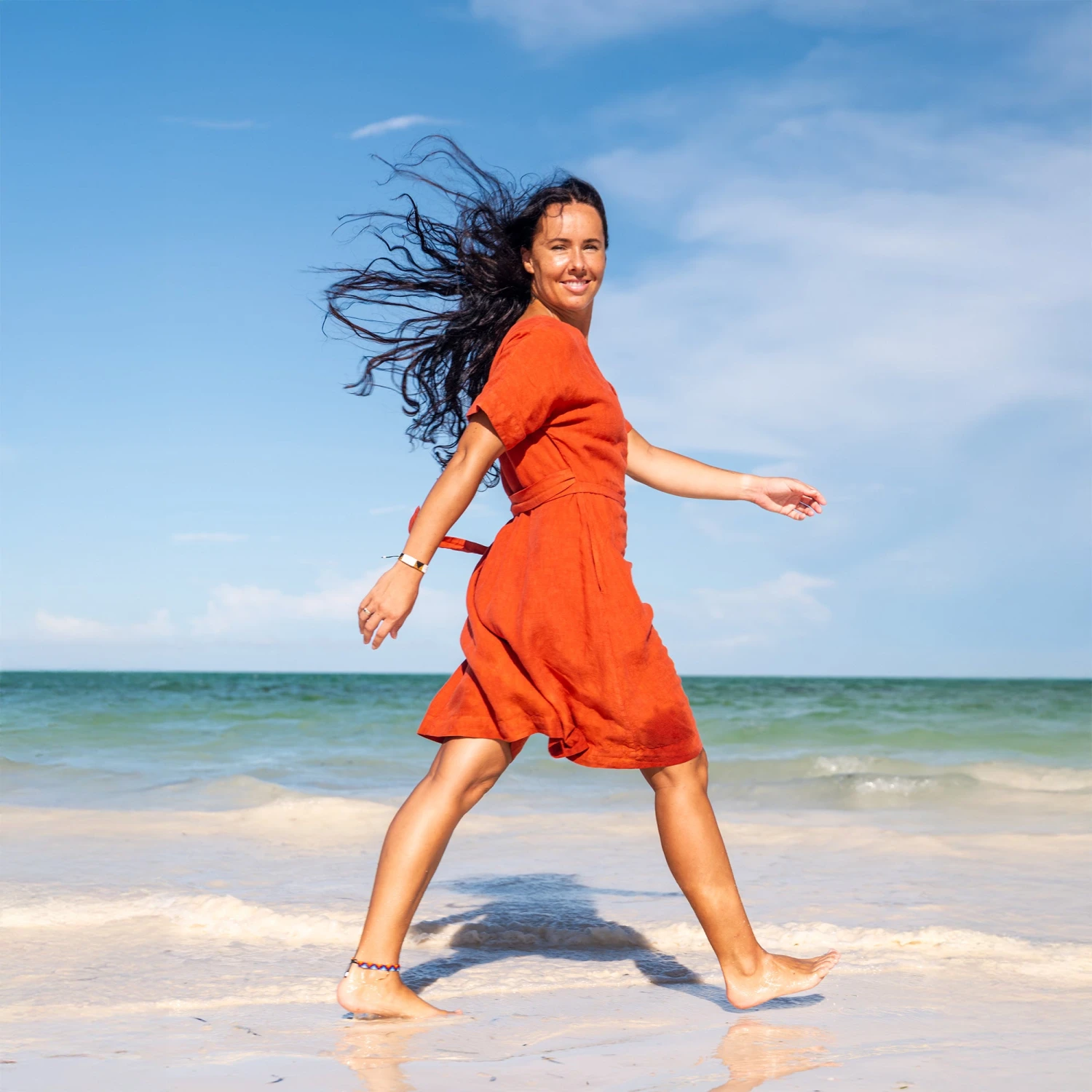 Vacation Summer Wrap Dress Eliana 6 Vacation Summer Wrap Dress Eliana - Image 6