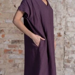 Loose Dress Joelle Shadow Purple -Menique Joelle Dress Shadow Purple 3