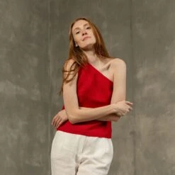 One Shoulder Top Judy -Menique Judy Top Lotus Pants menique 14