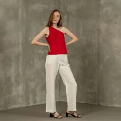 One Shoulder Top Judy -Menique Judy Top Lotus Pants menique 3