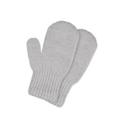 Baby Merino Mittens 6 Baby Merino Mittens -Menique KNIT kids mitens light gray