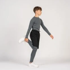 Kids' 250 Long Sleeve & Bottom 2-Piece Perfect Grey -Menique Kids 250 Merino Matching Set Perfect Gray 5