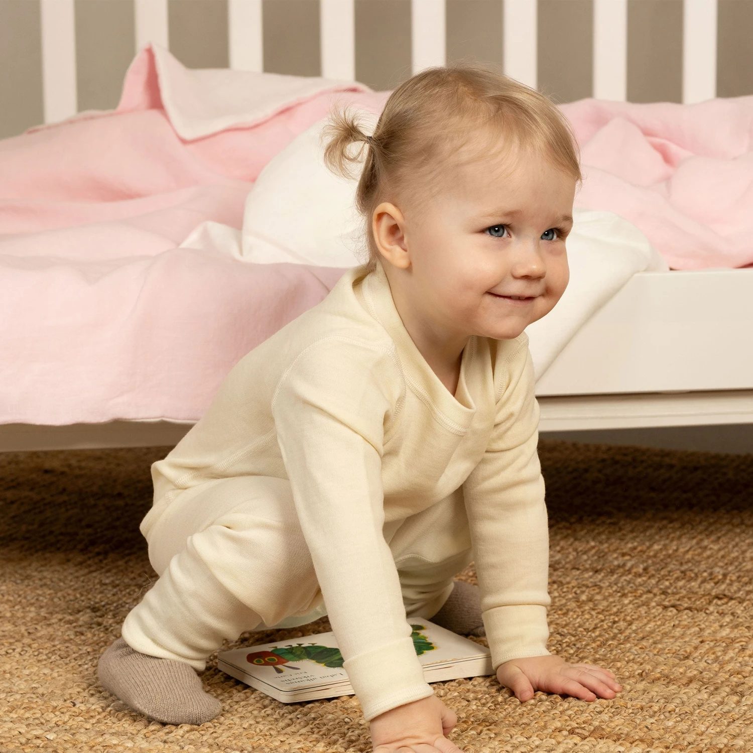 Kids' 250 Long Sleeve & Bottom 2-Piece Natural 2 Kids' 250 Long Sleeve & Bottom 2-Piece Natural - Image 2