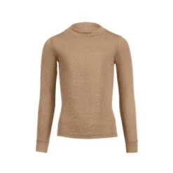 Kids' 160 Thermal Long Sleeve Crew Beige -Menique Kids 160 Top Beige 1
