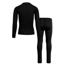 Kids' 160 Long Sleeve & Bottom 2-Piece Black -Menique Kids 160 sets Black 2