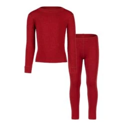 Kids' 250 Long Sleeve & Bottom 2-Piece Royal Cherry -Menique Kids 250 sets Royal Cherry 1