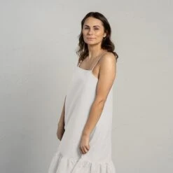 Linen Smock Dress Lisa -Menique Lijana 2