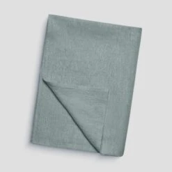 Linen Throw For Baby -Menique Linen Blanket for Kids Mint Green 1