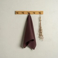 Natural 100% Linen Dish Towel 19 Natural 100% Linen Dish Towel -Menique Linen Dish Towel 45x70 Shadow Purple