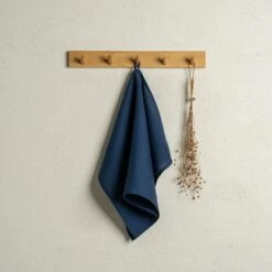 Natural 100% Linen Dish Towel 17 Natural 100% Linen Dish Towel -Menique Linen Dish Towel 45x70 Storm Blue