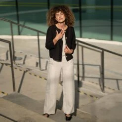 European Linen Jacket Alice -Menique Linen Jacket Alice Black 9 2