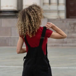 Linen Pinafore Jumpsuit Nicci Pure Black -Menique Linen Jumpsuit Nicci Pure Black 11