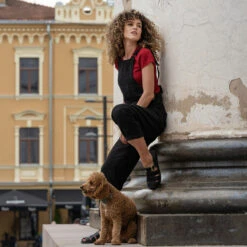 Linen Pinafore Jumpsuit Nicci Pure Black -Menique Linen Jumpsuit Nicci Pure Black 13