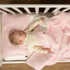 Linen Kids' Pillowcase 13 Linen Kids' Pillowcase -Menique Linen Kids Duvet Pillowcase Dusty Pink cover menique 3