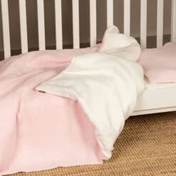 Linen Kids' Duvet Cover -Menique Linen Kids Duvet Pillowcase Dusty Pink menique 4
