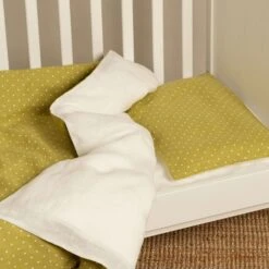Linen Kids' Pillowcase 9 Linen Kids' Pillowcase -Menique Linen Kids Duvet Pillowcase Leaf Dots menique 6