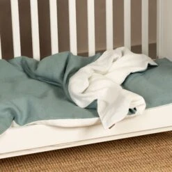 Linen Kids' Duvet Cover -Menique Linen Kids Duvet Pillowcase Mint Green menique 7