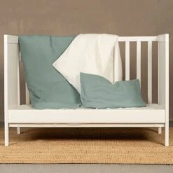 Linen Kids' Pillowcase 15 Linen Kids' Pillowcase -Menique Linen Kids Duvet Pillowcase Mint Green menique 9